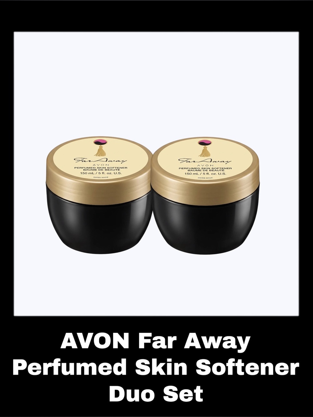 AVON Far Away 5.0 Fluid Ounces Perfumed Skin Softener Duo Set